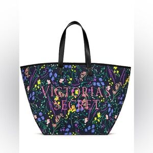 Victoria's Secret Flowers Canvas Bag